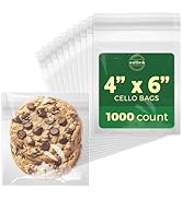 Seal Fresh Self Sealing Cellophane Bags - 4" x 6" (1000 Count) - Clear Plastic Resealable Cello B...