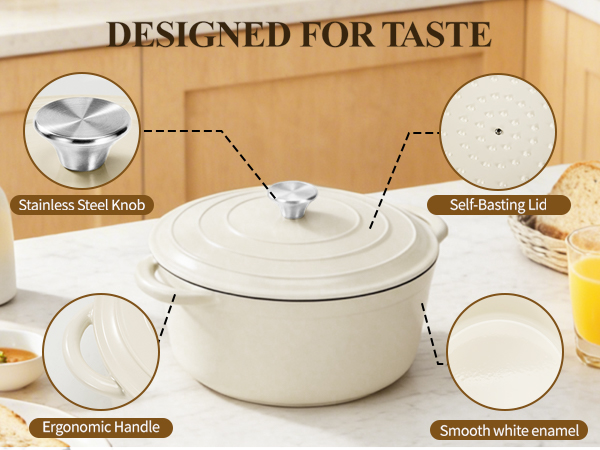 cast iron dutch oven pot with lid