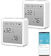 WiFi Temperature Humidity Monitor, Wireless Digital Indoor Hygrometer Thermometer with App Alerts...