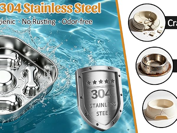 metal slow feeder dog bowl