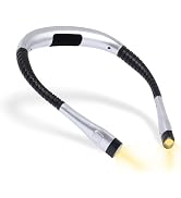Bsdgeclogy Book Light, 3-Color & 9-Brightness Reading Light, Bendable Neck Light, 80-hr Lasting R...