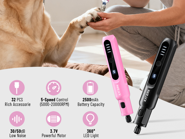 dog nail grinder quiet for large dogs