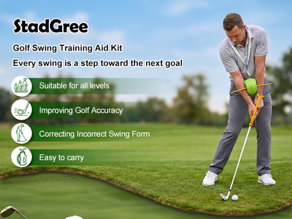 StadGree Golf Swing Training Aid Kit