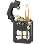 CHOICEDC Vintage Lighter, Cool Trench Lighter, Mecha Metal Rocker Lighters, Windproof Refillable ...