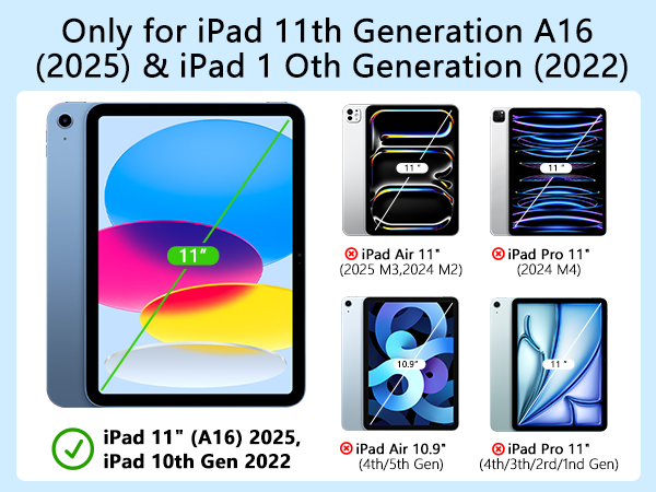 keyboard case for ipad 11th 10th generation