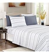Elegant Comfort Softest and Coziest 6-Piece Sheet Set - 1500 Premium Hotel Quality Microfiber - D...