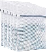 SUOSEC Laundry Bags Mesh Wash Bags with Strong Zipper, Upgraded Honeycomb and Fine Mesh Design De...