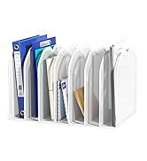FANXIYQ White 5-Section File Folder Organizer for Desk
