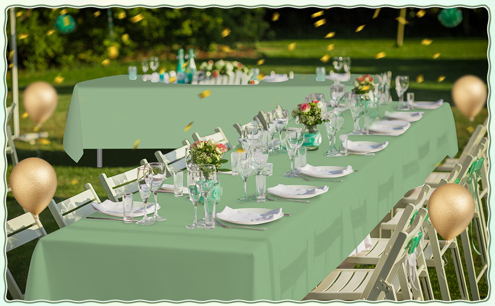 sage tablecloths
