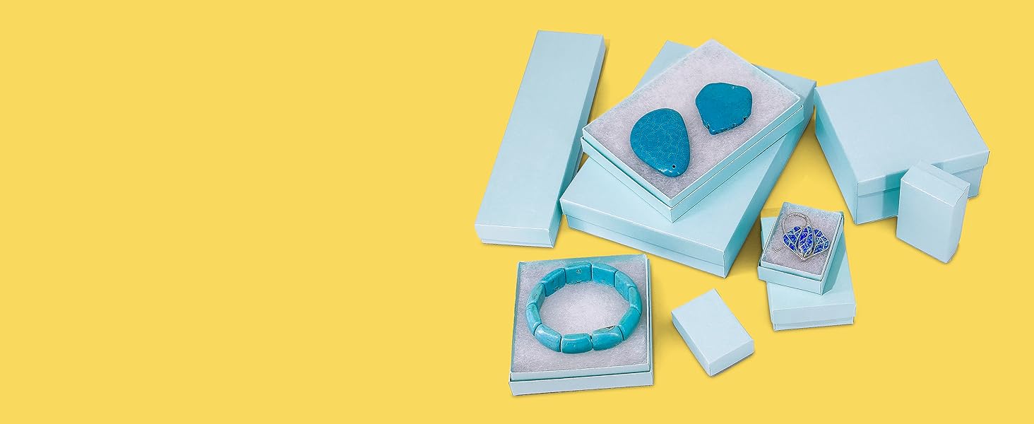 cotton insert filled kraft paper jewelry gift box case