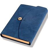 MINICAGIE Vintage Leather Journal for Women Men, Junk Journal Notebook Soft Cover, Book of Shadow...