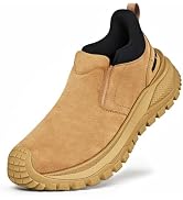 FREEKYROCK Steel Toe Shoes for Men Composite Toe Slip on Safety Work Shoes | Puncture Resistant, ...