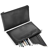 ProCase 2 Pack Pencil Bag Pen Case, Large Capacity Student Stationery Pouch Zipper Closure, Soft ...