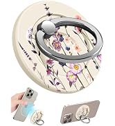 Lotadilo for Magnetic Phone Ring Holder Compatible with MagSafe for Women Girls - Cute Purple Flo...