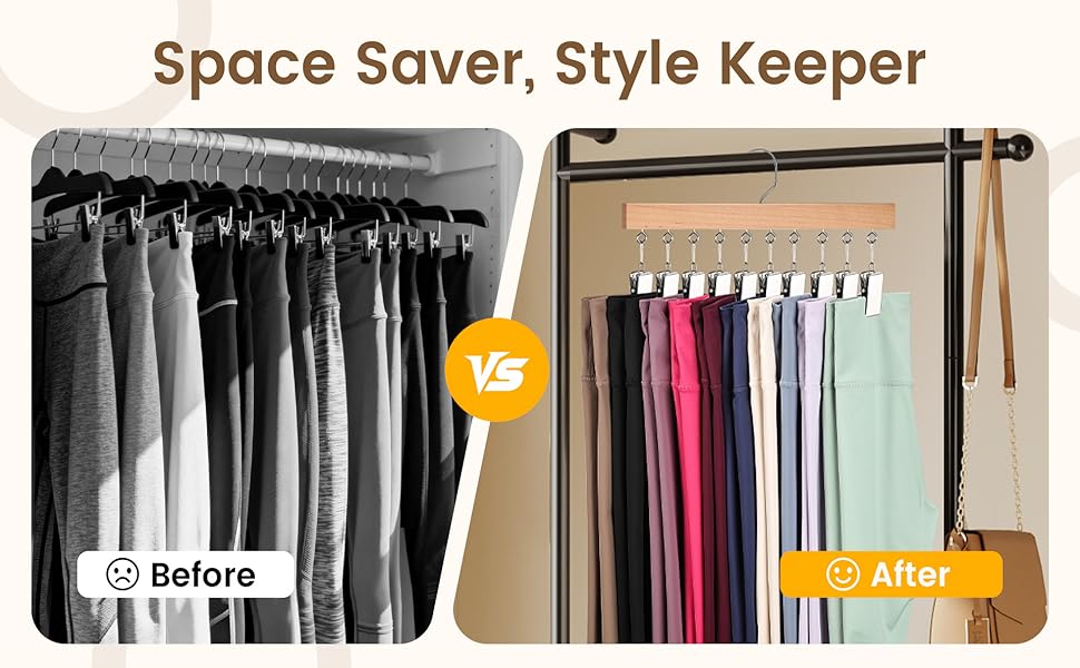 Legging Hangers for Closet