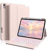 BQDIYOO Keyboard for iPad 11th Gen, 11/10.9inch iPad Case with Pencil Holder, Multi-Touch Trackpa...