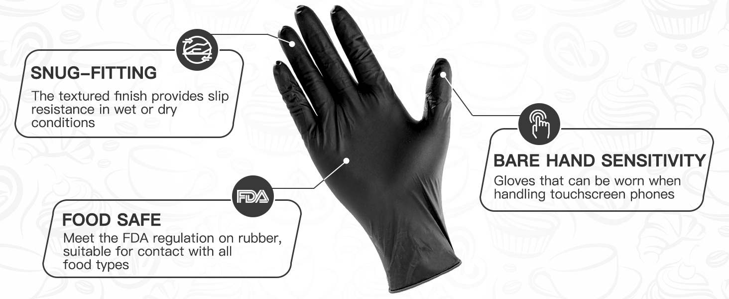 PACIFIC PPE powder-free nitrile gloves