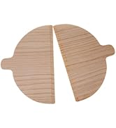 Bothyi 2 Pieces Pizza Peel Pizza Baking Accessories Half Round Baking Tool Solid Wood Pizza Board...