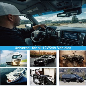 12 volt Voltmeter LED Display Dual USB Ports for Rocker Switch Panel on Car Boat Marine RV motor 24v