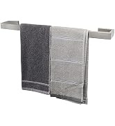 TocTen Bath Towel Rack - Square Base Thicken SUS304 Stainless Steel Towel Bar for Bathroom, Bathr...