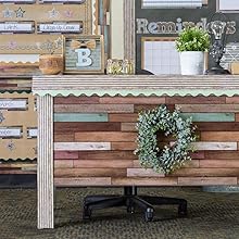 Better Than Paper Reclaimed Wood Teacher Desk