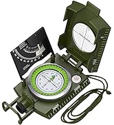 Proster IP65 Compass Hiking Survival - Lensatic Sighting Compass for Camping Navigation, Compass ...