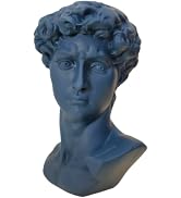 ZHUOAOO David Head Statue 6 Inch - Greek Mythology Sculpture & Roman Decor | Ancient Greek Decor ...