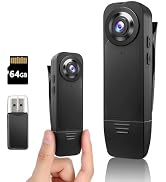 kaysunlink Mini Body Camera 1080P Police Body Camera 64GB Memory Card,Body Worn Cam,Premium Porta...