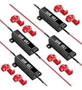 4pcs 50w 6ohm Load Resistors Led Turn Signals - Resistors For Led Lights Kit, Led Load Resistor F...