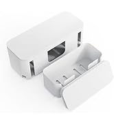 Cable Management Box - Hide Power Strip for TVs and Computers, Electrically Safe Cord Organizer B...