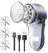 POPCHOSE Fabric Shaver, Lint Remover for Clothes, Electric Lint Shaver with 6-leaf Blades, Sweate...