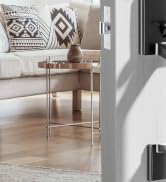 Ulecoce Fingerprint Keypad Deadbolt with Handle Set, Keyless Entry Door Lock, Door Locks for Fron...