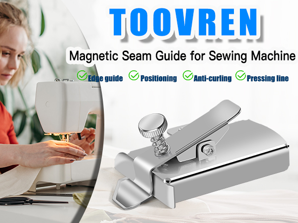 magnetic seam guide with clip