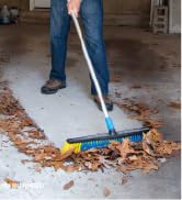 Unger Professional Lock-On 24” Multi-Purpose Push Broom – Professional Grade Outdoor Broom, Dual-...