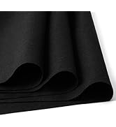 HaoFeiJH Black Felt Fabric 36" X 36"(1 Square Yard) 1.6mm,Fabric Sheets Soft Woven Acrylic Craft ...