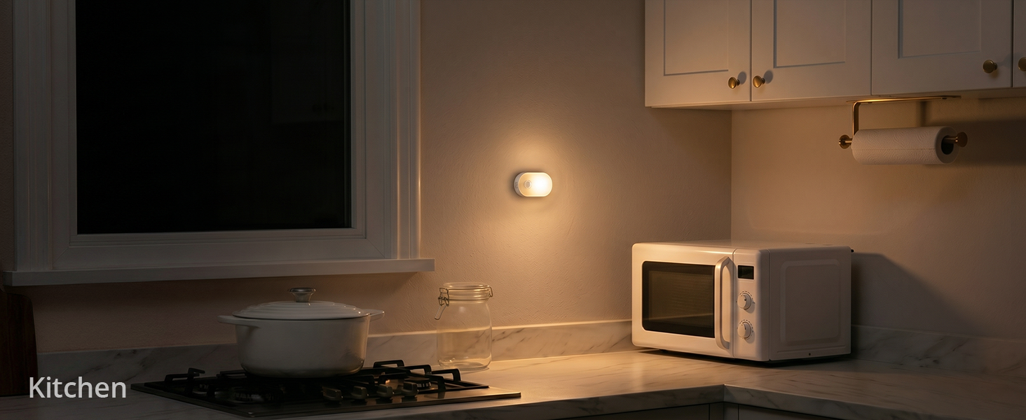Kitchen night light with rechargeable