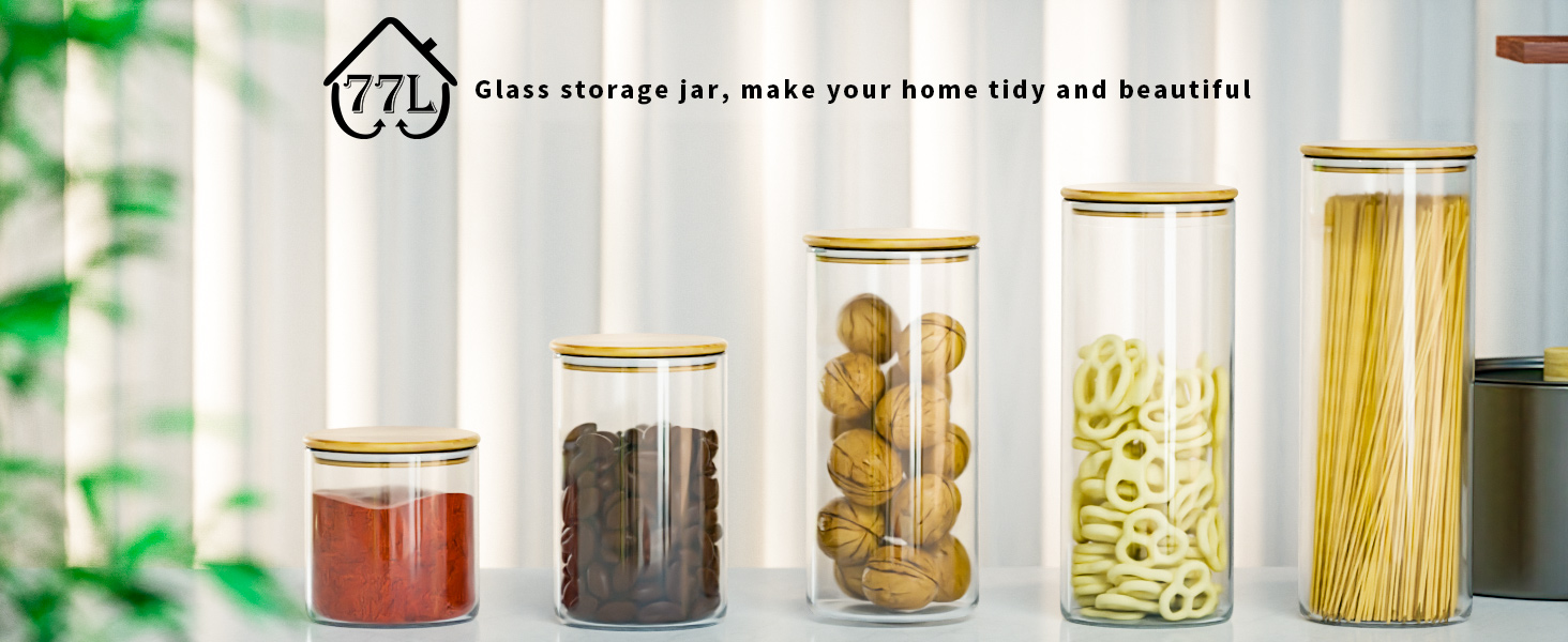 glass storage jar