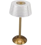 Cordless LED Table Lamp with Touch Dimmer, 3 Color & 3 Level Brightness, Built in USB Rechargeabl...