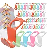 SLMT Clothes Hanger Connector Hooks 50PCS Space Saving Hanger Extender Hooks Closet Organizer for...
