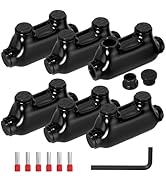 Joinfworld Insulated Inline Splice Connector Aluminum to Copper Wire Connectors 2/0-6 Gauge Wire ...