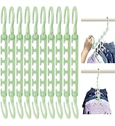 Wonder Hanger Max Kids 10-Pack Space Saving Cascading Hangers, Reinforced Hooks Swivels 360°, Clo...