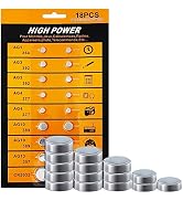 Cotchear 18pcs Alkaline Cell Batteries Set AG1/LR621 AG3/LR41 AG4/LR626 AG10/LR1130 AG13/LR44 CR2...