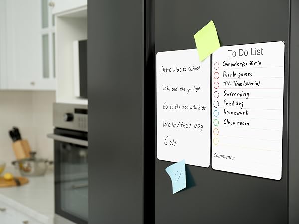 magnetic dry erase to do list whiteboard