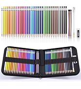 Four Candies 36 PCS Colored Pencils Set 2.6mm with Sharpener and Bag,Drafting Tools, Erasable Col...