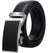 Andiker Ratchet Belts, Adjustable Leather Belt Perfect Fit for Casual Jeans, Pants