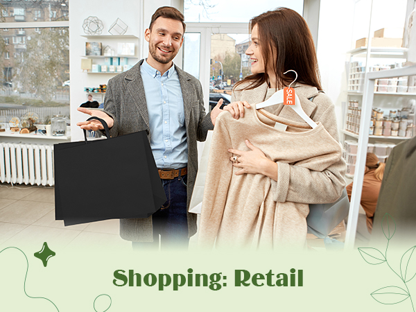 black shopping bags