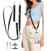 COCASES Phone Lanyard Crossbody Strap, Cell Phone Lanyard with Detachable Wrist Strap, Anti-Theft...