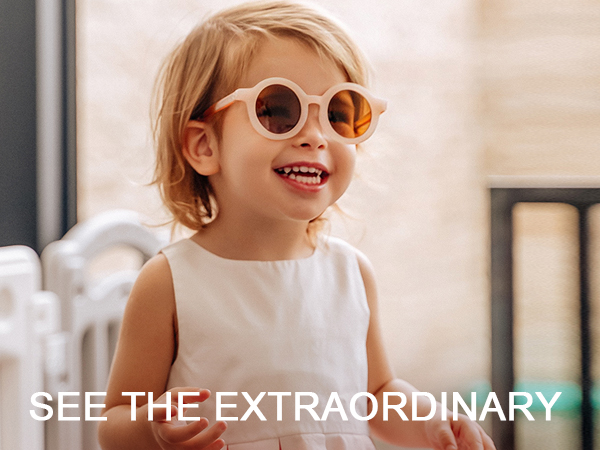 SOJOS Cute Round Polarized sunglasses for kids Girls Boys Vintage UV400 Protection Children SK5606