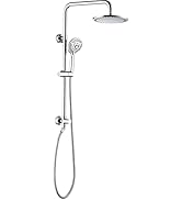 BRIGHT SHOWERS Rain Shower Heads System Including 9 Inch Rainfall Shower Head and Handheld Shower...