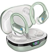 HAOYUYAN Wireless Earbuds, Sports Bluetooth Headphones, 80Hrs Playtime Ear Buds with LED Power Di...